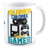 kubek SUPER CHŁOPAK - SUPER GAMER biały